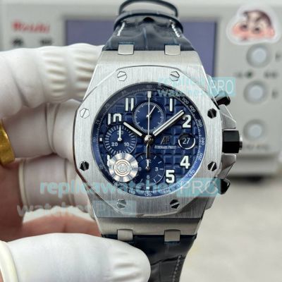OMF Super Replica Audemars Piguet Royal Oak Offshore 26238 Blue Dial 3126 Chronograph Watch 